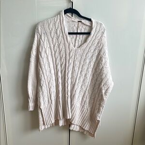 Cozy Cream Cable Knit Sweater